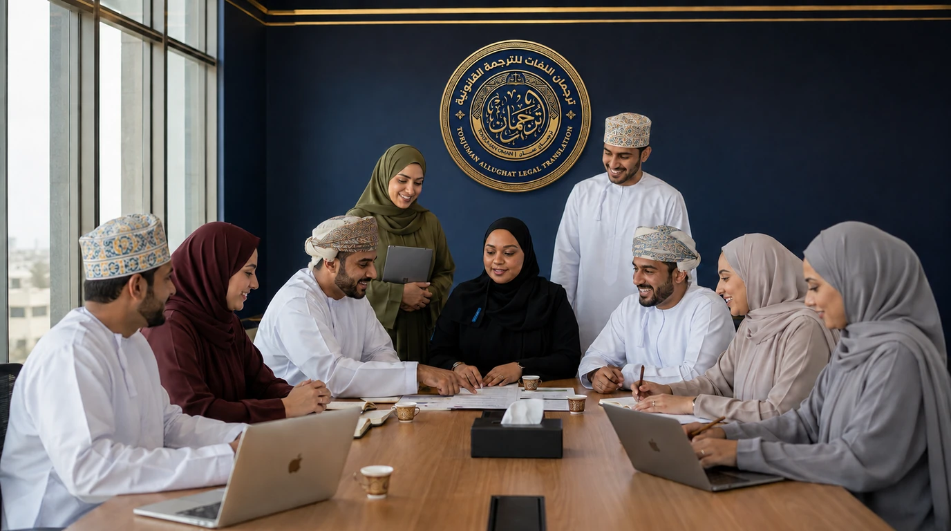 Torjuman Oman team in the Muscat office
